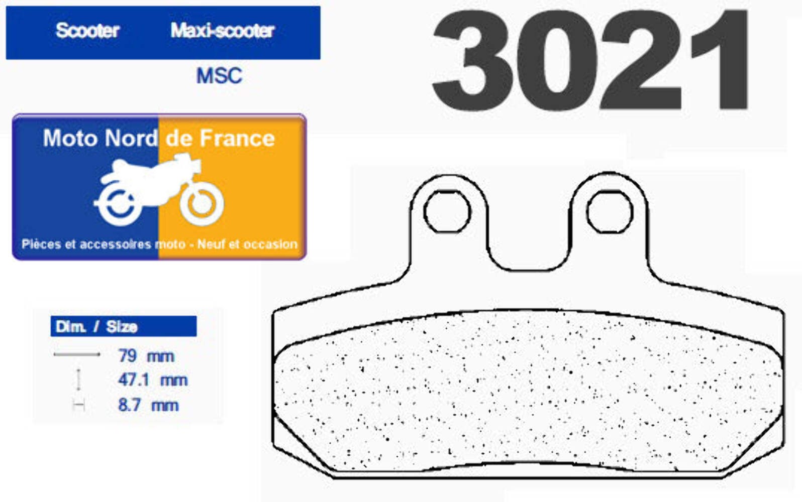 Plaquettes de frein Carbone Lorraine 3021 MSC pour stopper le fading sur piste