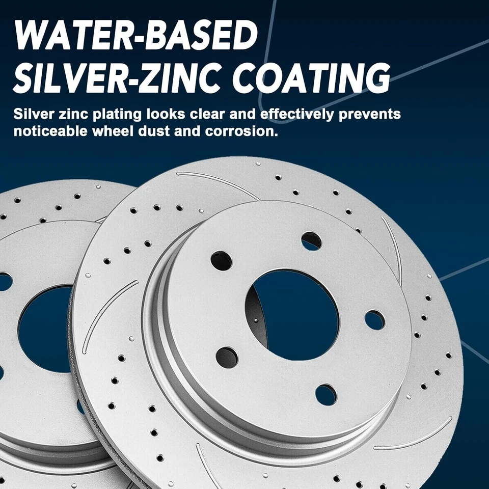 Front & Rear Brake Kit, for 2006 2007 2008-2011 Ford Fusion Brake Pads - Image 3 of 4