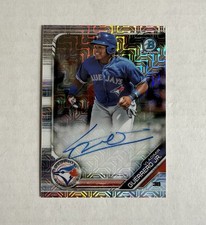 2019 · Bowman Chrome · Chrome Auto — 1st status unconfirmed · Blue Refractor