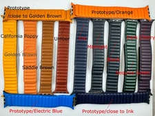 Original genuine Apple Watch Leather link Magnetic band for Series 11 10 9 SE 8