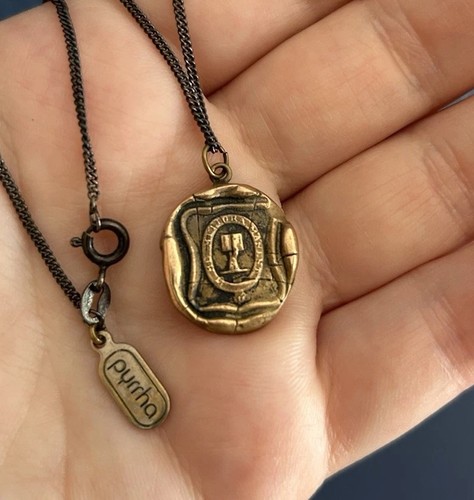 Pyrrha RETIRED Bronze Talisman Better Things Await Me with 17 inch Chain
