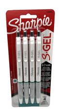 Sharpie S-Gel Pens 0.7mm Vivid Teal Ink White Barrel 4 Count New