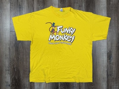 Y2K Funky Monkey Fruit Snacks T-Shirt Size XL Freeze Dried OG Logo
