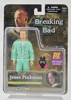 Breaking Bad Jesse Pinkman Green Hazmat Suit Mezco 6'' Action Figure PX Exclusive