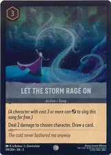 Disney Lorcana Elsa Frozen Let the storm rage on -NON Foil CCG Card