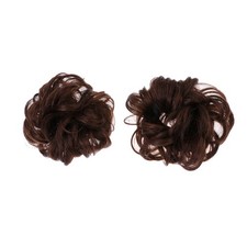 2 Pcs Hair Chignon Wig Hair Plate Tool Synthetic Hair Bun Wig Hair