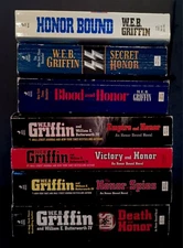 Honor Bound paperback series set (7)  by W.E.B. Griffin.  WW2-USMC-OSS-Argentina
