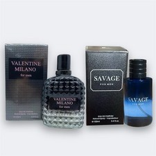  Pack of 2 Men  s Eau de Parfum Set   Fresh  Woody Long-Lasting Scent  Unbrand