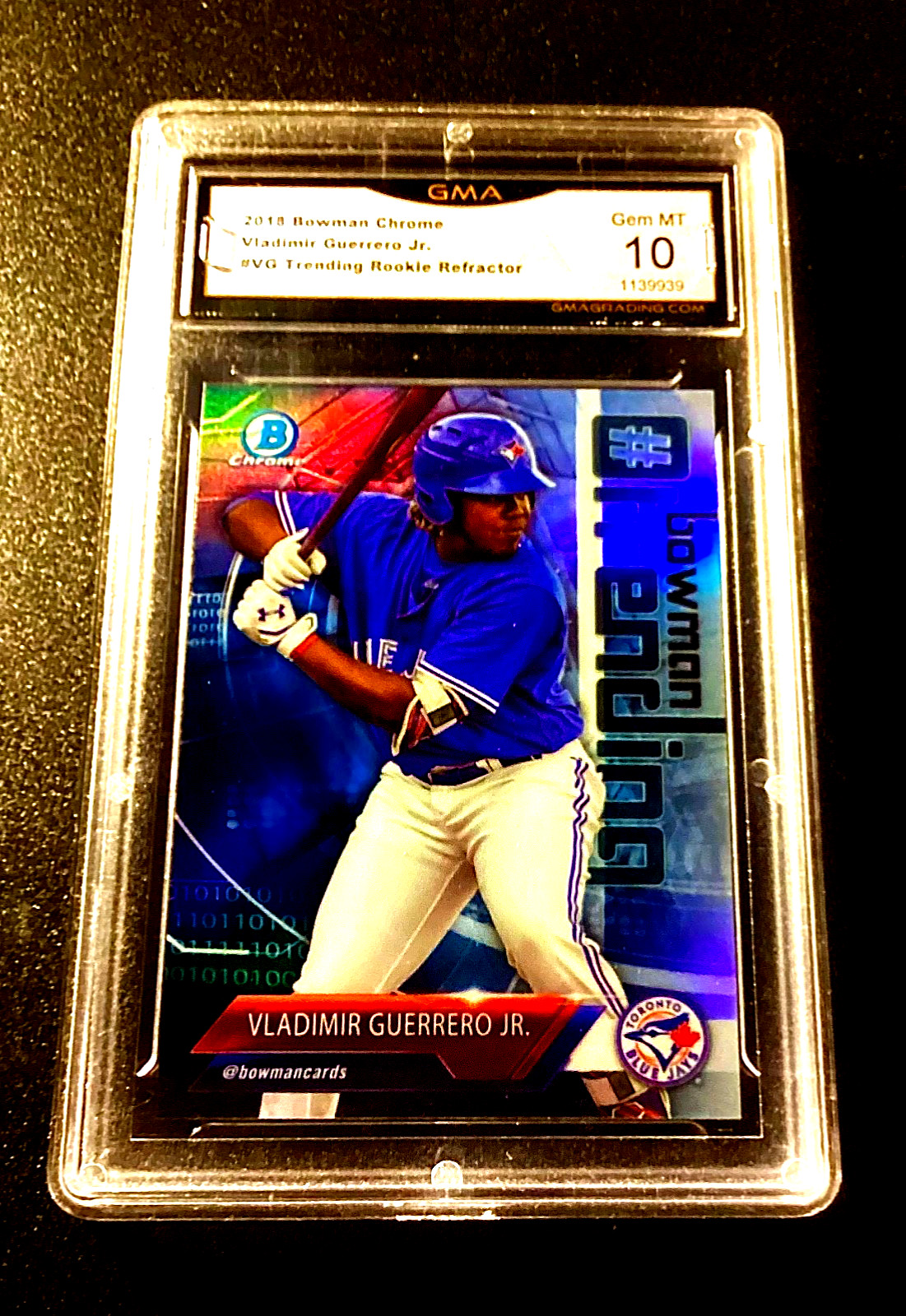 Vladimir Guerrero Jr Rookie Refractor Gem Mint 10 2018 Bowman Chrome Baseball #1