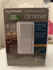 Lutron Diva DV-600PH-WH Dimmer Halogen Incandescent White