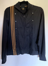 Adidas Ivypark Beyonc  4ALL Women's Black and Gold Trim Track Jacket SZ 2XSmall