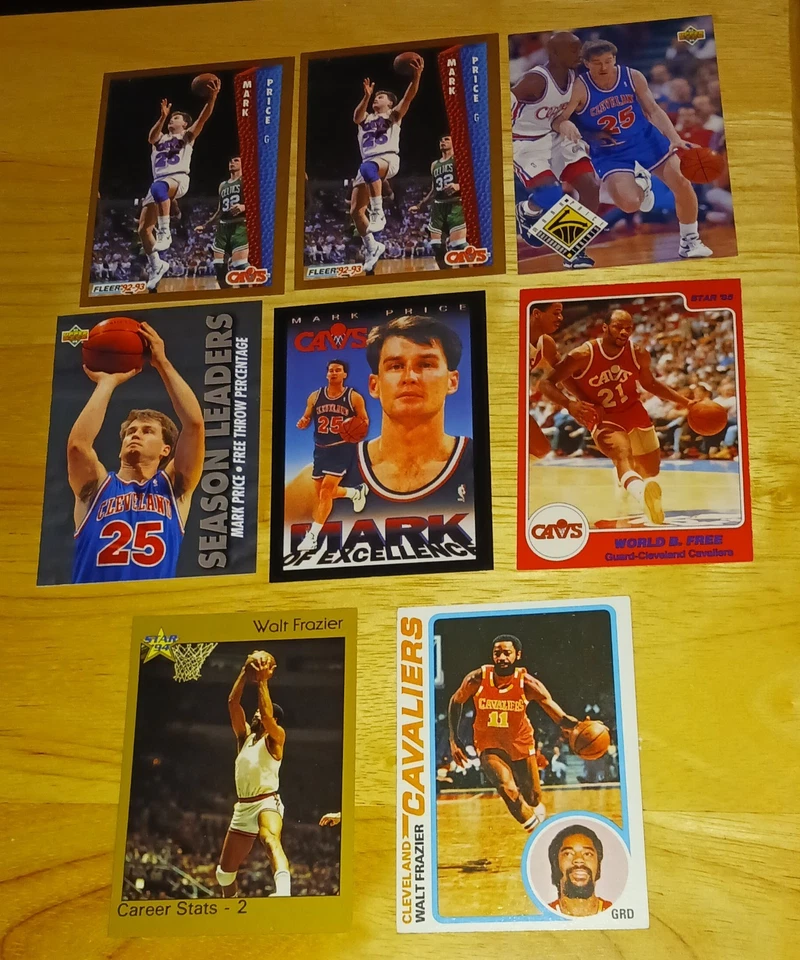 CAVS 60+ C SEXTON, LARRY NANCE, GEE AUTOs/LAIMBEER RC, LeBRON, FRAZIER, WORLD B. - Imagem 4 de 4