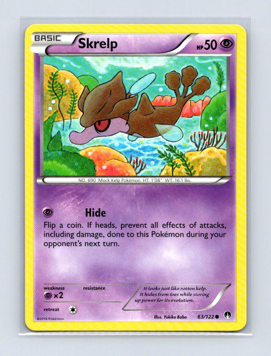 Skrelp 63/122 Common BREAKpoint Pokemon Lightly Played