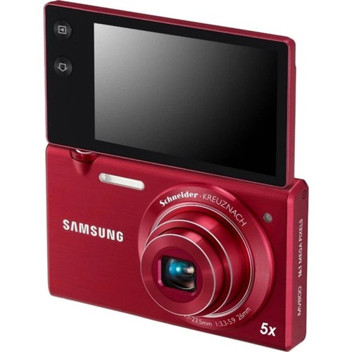 Samsung MV800 Digital Camera 16 MP 5x Optical Zoom Flip-out Touch Screen - Red
