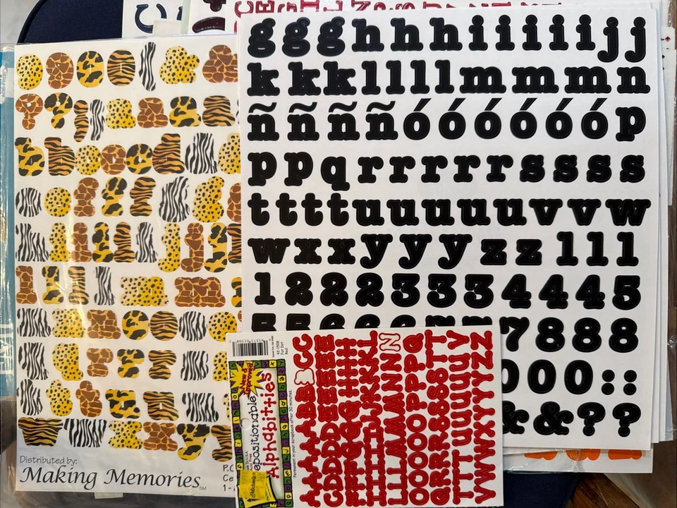 2.5 lbs of Alphabet and Number Stickers Many Sealed and New - Image 3 of 4