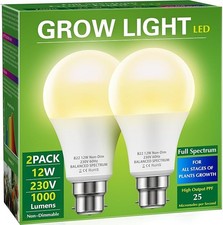 Briignite Grow Light Bulb LED Grow Light A19 Bulb Full Spectrum Grow Light