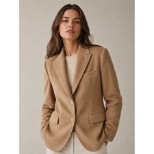 BROOKS BROTHERS x Loro Piana 100 Camel Hair Blazer Quiet Luxury Size 10P 1198