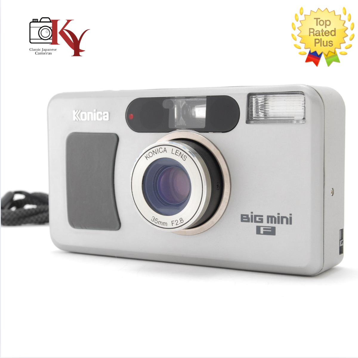 ⏯️LCD Works [ MINT ] Konica Big Mini F Point & Shoot 35mm Film