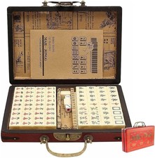 Chinese Mahjong Set, Traditional Majong Sets with 146PCS 0.87" x...