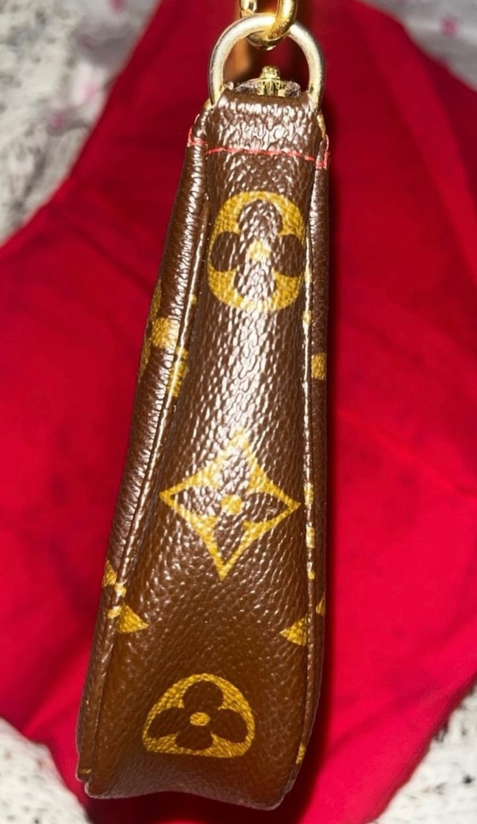 Louis Vuitton Pochette Accessoires Brown Canvas Coated Monogram
