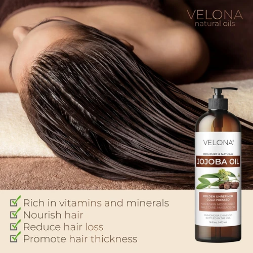 Jojoba Oil - 16 fl oz | 100% Pure and Natural | After Shower Body Oil | Golde... - Picture 4 of 9