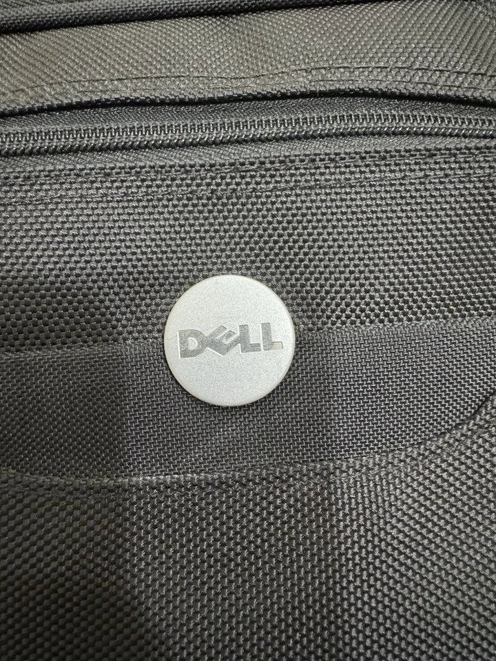 Genuine Dell Deluxe Laptop Computer Carrying Case Bag + Shoulder Strap Black  - Image 2 of 4