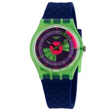 Swatch Neon Skychart Quartz Purple Dial Unise...