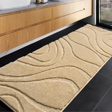 Bathroom Rugs Runner 24 x 72 Inch, Extra Long Bathroom Rug Non-Slip Machine W...