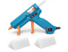 Tilswall Hot Glue Gun Kit, 50W Mini Melt Gun with 75pcs 130mm Glue Sticks for Cr 0.20 per stick