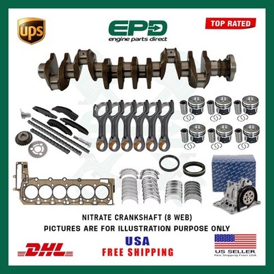 Engine Rebuild Kit + Timing Chian Kit For BMW N57D30 3 Gran Turismo 3.0 Diesel