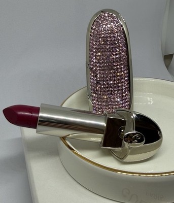 Guerlain Rouge G Quartz Illusion Lipstick Case + No.78 Refill Full Set NIB