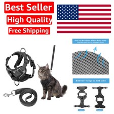 HBN Cat Harness Leash Set for Walking, Escape Proof Soft Adjustable Vest Har