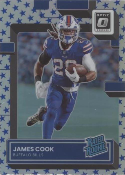 2022 Panini Donruss Optic - Rated Rookie James Cook #215 Stars Prizm ...