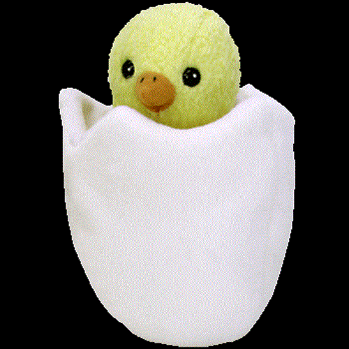 TY Beanie Baby "Eggbert" Chick in Egg MWMT 5th Gen Retired - Picture 1 of 1
