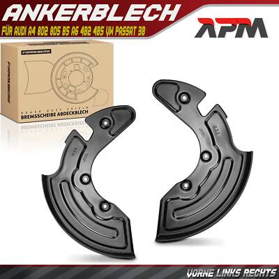 2x Ankerblech Bremsscheibe Vorne für Audi A4 8D2 8D5 B5 A6 4B2 4B5 VW Passat 3B