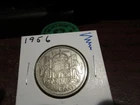 1956 - Canada - 50 cent coin - silver Canadian half dollar