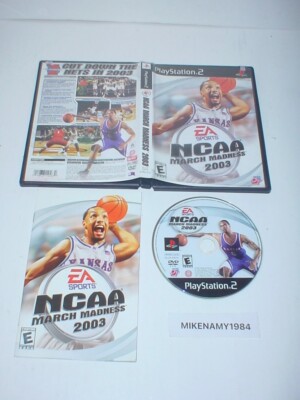NCAA March Madness 2003 Sur PS2 – Jeu Complet Avec Manuel – Bon État – Envoi Gratuit