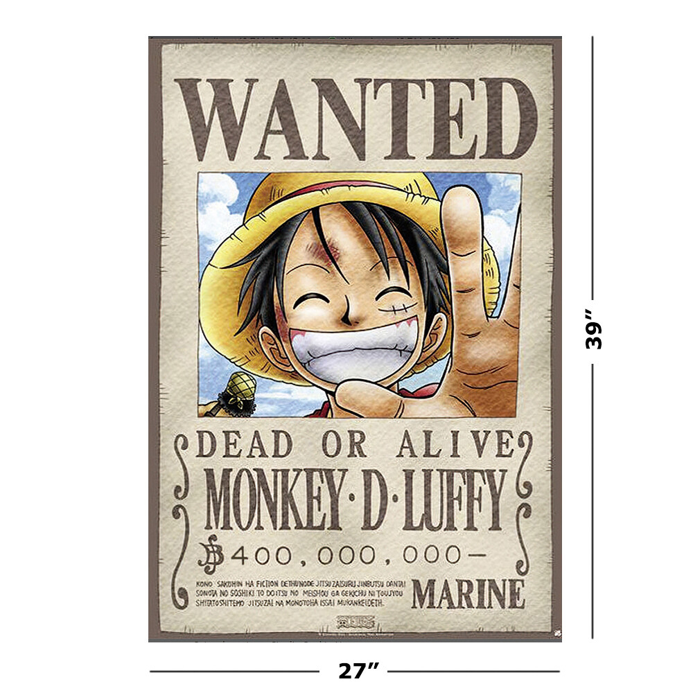 One Piece - Anime / Manga Poster / Print (Wanted - Monkey D. Luffy