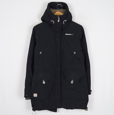 DIDRIKSONS Women's Jacket Size 38 M Storm System Hooded Black Waterproof s12661