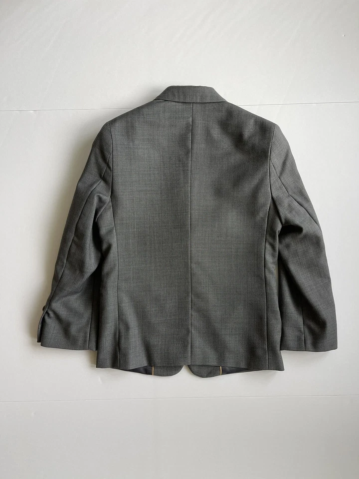 Abrigo deportivo chaqueta blazer clase club etiqueta dorada dillards gris niños talla 8 Foto 2 de 4