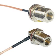 RG316 N FEMALE BULKHEAD to N Female Bulkhead Angle RF Cable Rapid-SHIP LOT