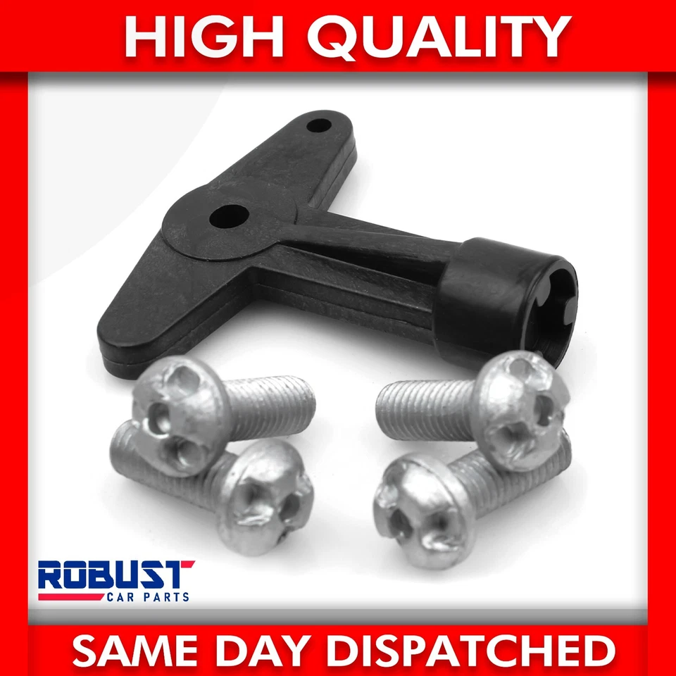 ALLOY WHEEL CENTRE CAP SCREWS BOLTS WITH KEY FOR RENAULT KANGOO MEGANE SCENIC — 第 4/4 张图片