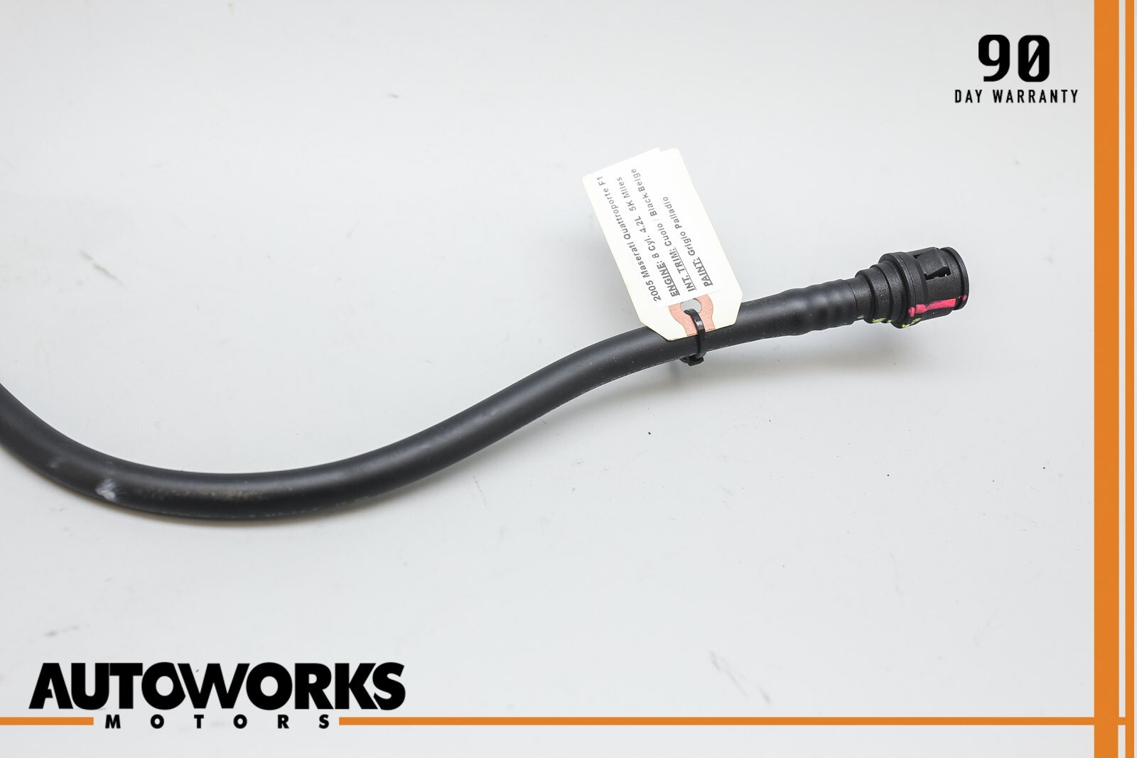 04-12 Maserati Quattroporte M139 Fuel Gas Gasoline Tank Reservoir Hose Pipe OEM