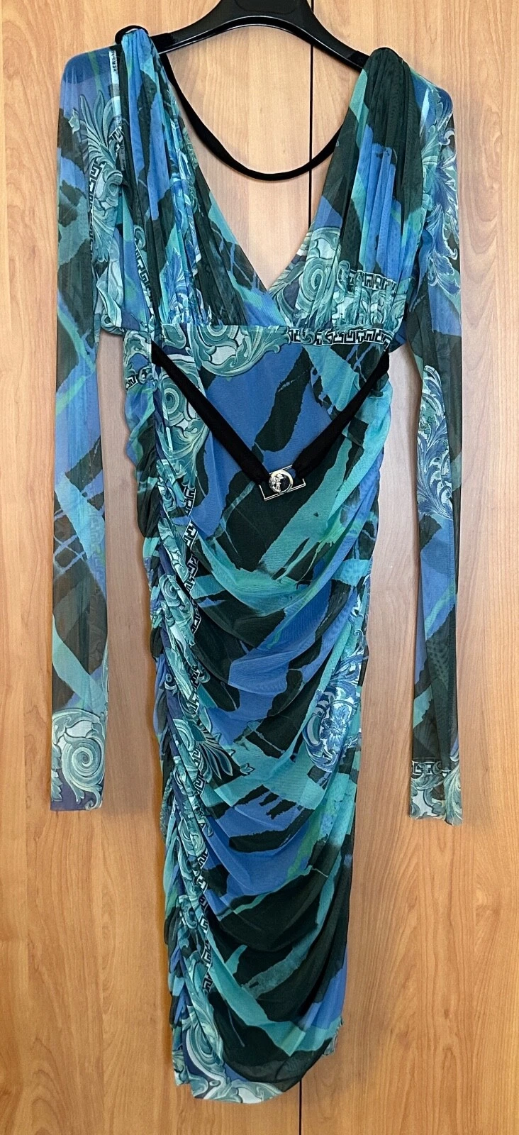 Abito da donna Versace Collection Gianni Versace lungo cerniera laterale taglia 46