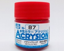 Mr.Hobby Acrysion Metallic Red - Metallic (10ml) N087 modeling