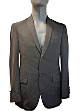 Saks Fifth Avenue Mens Size 38R Tuxedo Black Super 110's Italian Wool