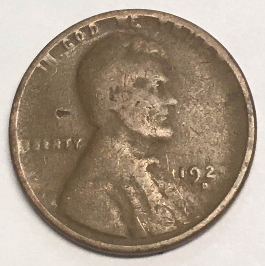 192? D “ERROR” Strike Lincoln Penny 1 Cent Rare Uncertified