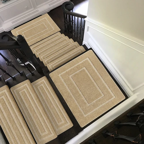 PURE ERA Bullnose Stair Treads Carpet Non-Slip Self Adhesive Tape Free 9.5"x30"