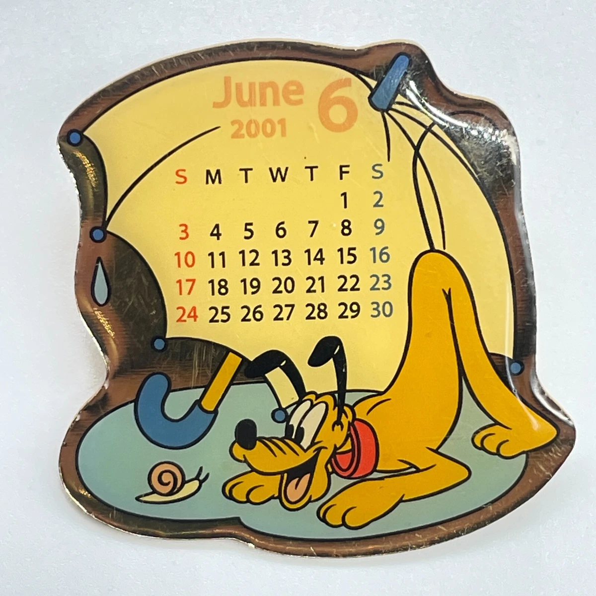 Tokyo Disney Resort Pin 2001 Calendar Series June Pluto TDR JAPAN | eBay
