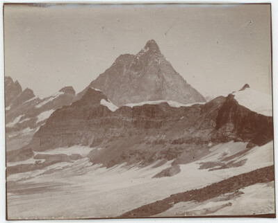 Mount Cervin Du Kragen Du Saint-Théodule. Suisse. Montagne. Citrat Circa 1900